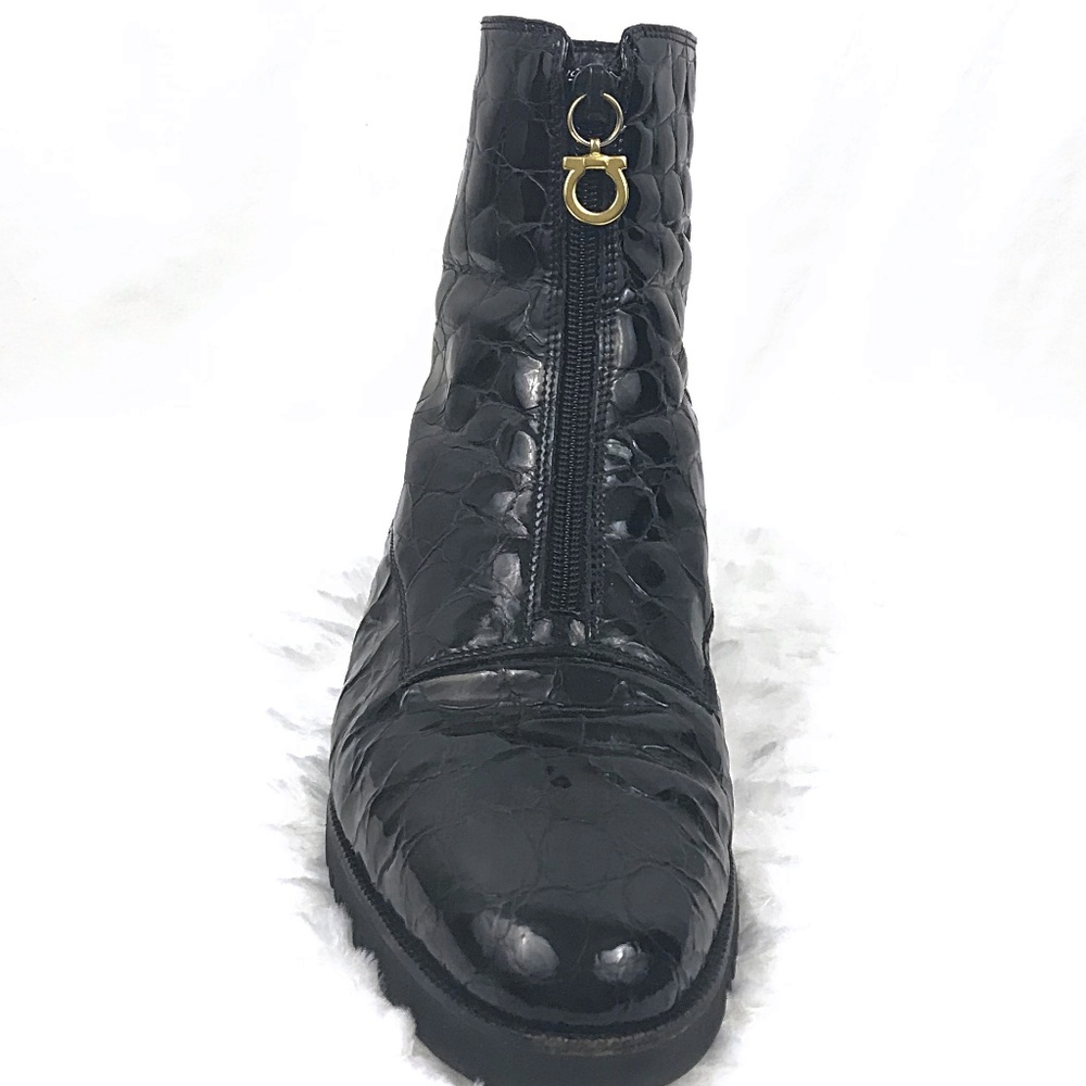Salvatore Ferragamo Croc Booties - Picture 3 of 8